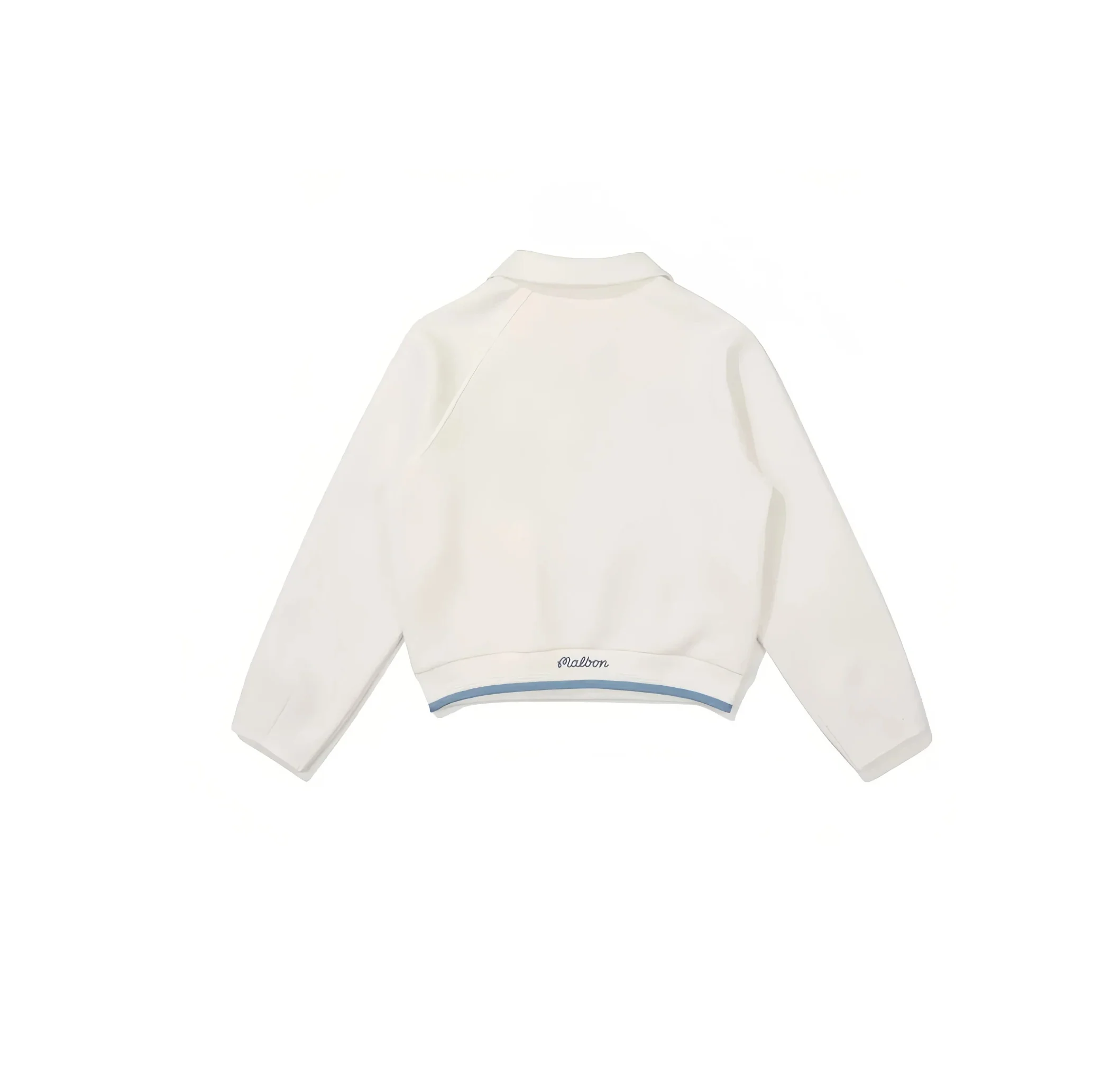 Malbon Women Golf Half Zip Sweatshirt Stand Collar Jacket 2025 women's half zip golf sweatshirt back view