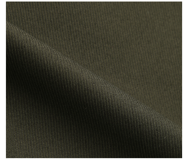 Malbon men Army green full-zip polo golf jacket hem detail