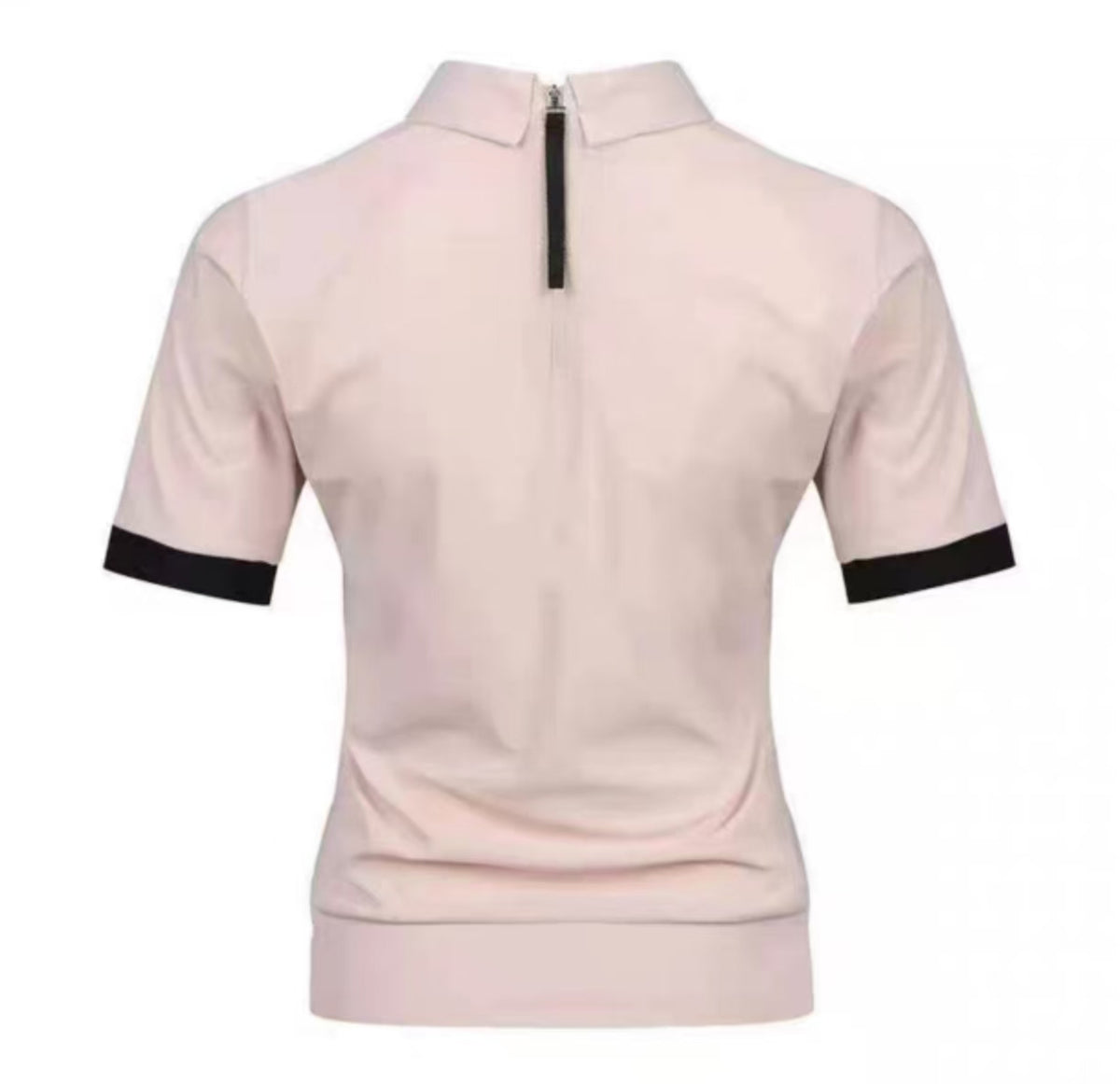 Golep Women’s Summer Quick-Dry Sun Protection Zip Slim Golf Shirt in Pink - product view