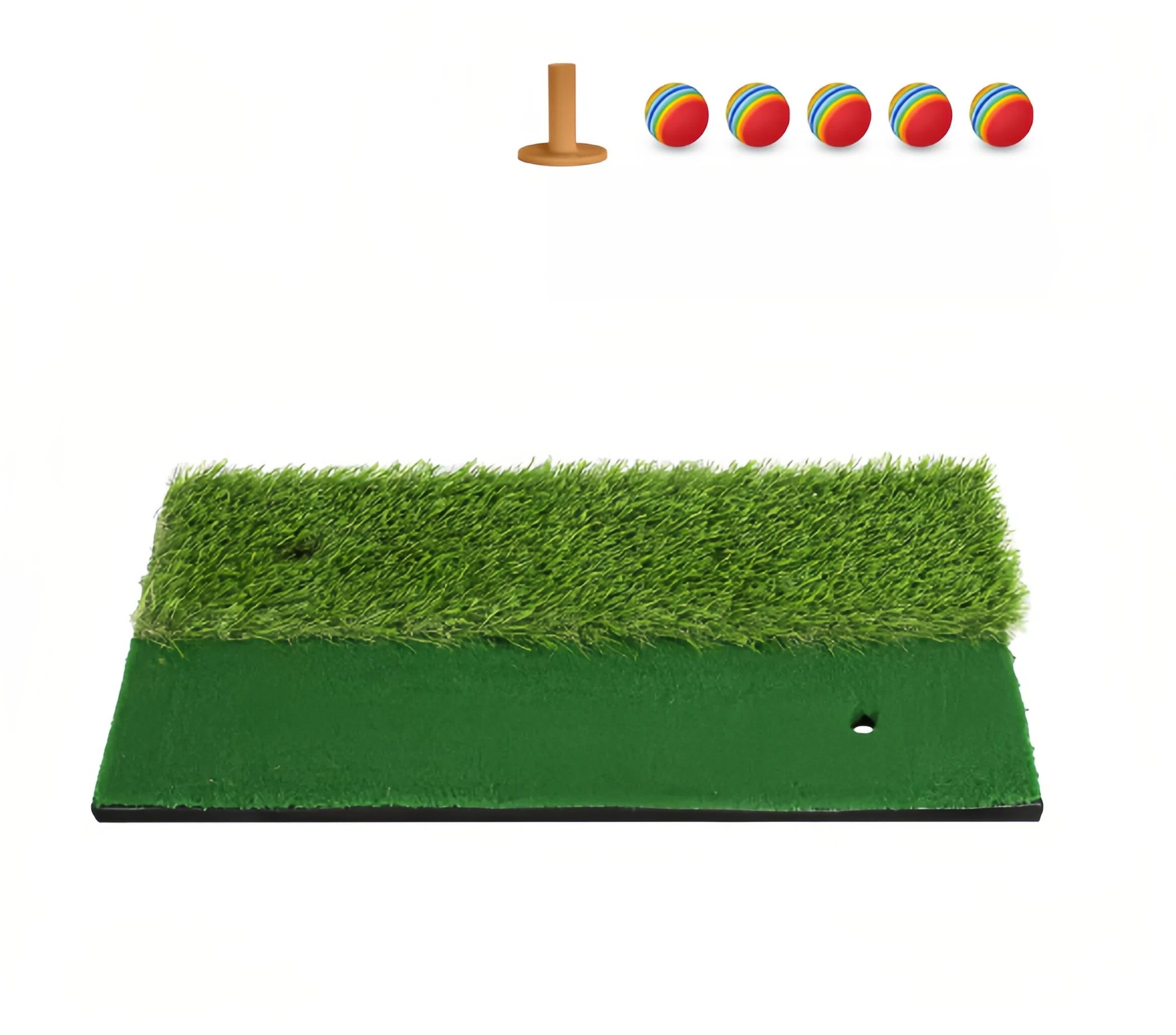 Portable golf swing mat turf EVA compact hitting pad hero shot