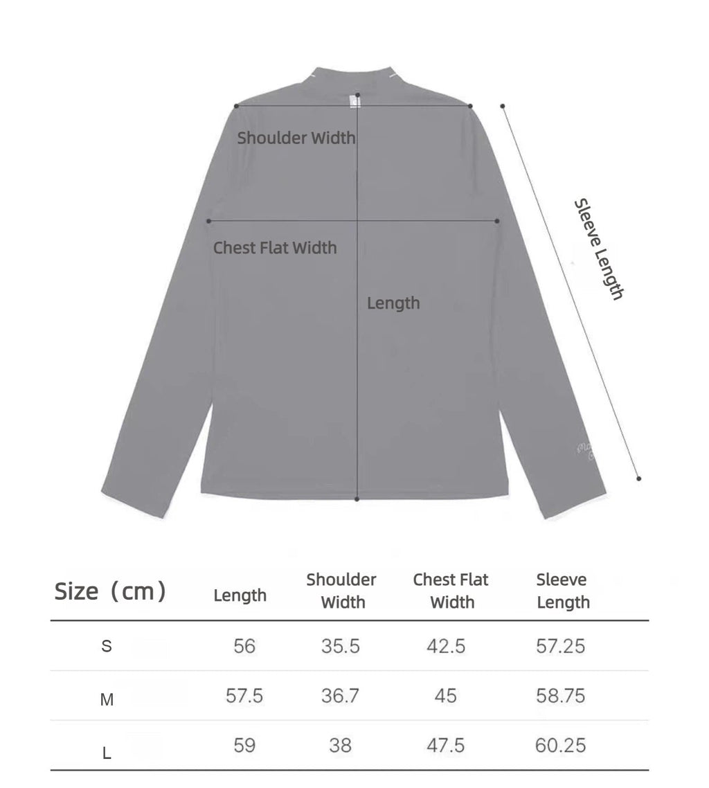 Malbon Rally Mockneck letter size chart