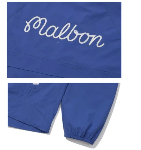 Malbon women windbreaker fabric and embroidered Malbon branding
