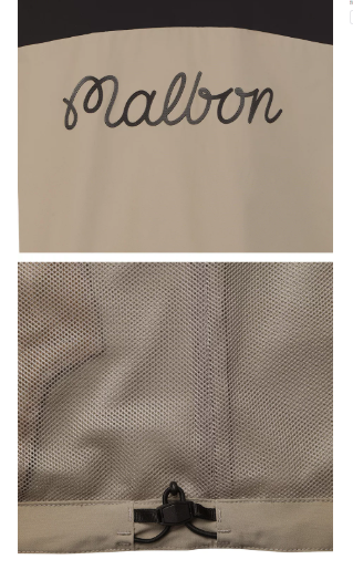 Malbon men short sleeve jacket cuff and sleeve detail