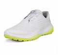men’s lightweight BOA golf shoes in White & Yellow, side profile