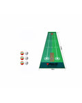 PGM multi-angle putting mat 300cm x 50cm with white and rainbow foam practice balls