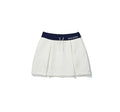 Malbon women golf skort front view with built-in shorts
