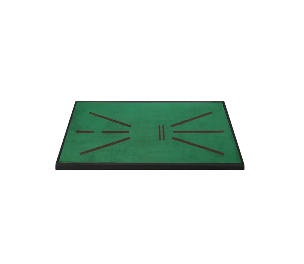 PGM DJD025 golf trajectory hitting mat hero shot with directional velvet surface