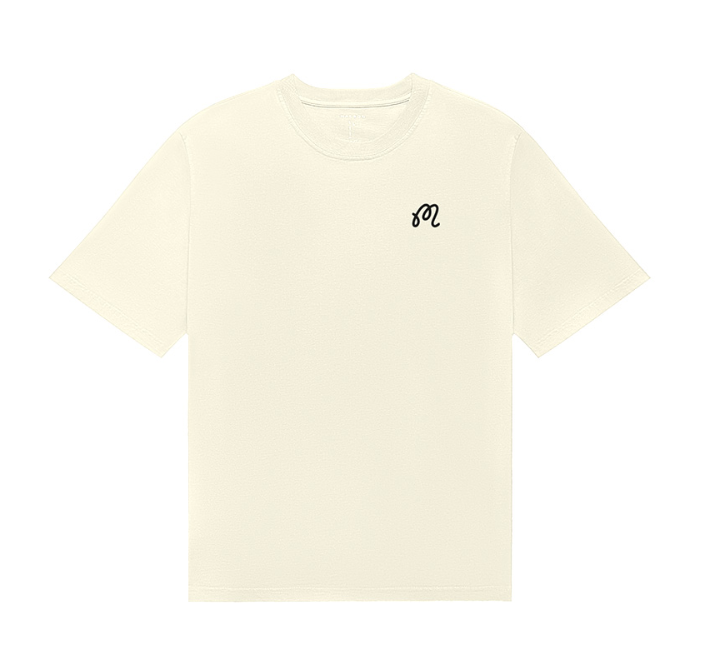 Malbon beige Bermuda Origins graphic T-shirt front view