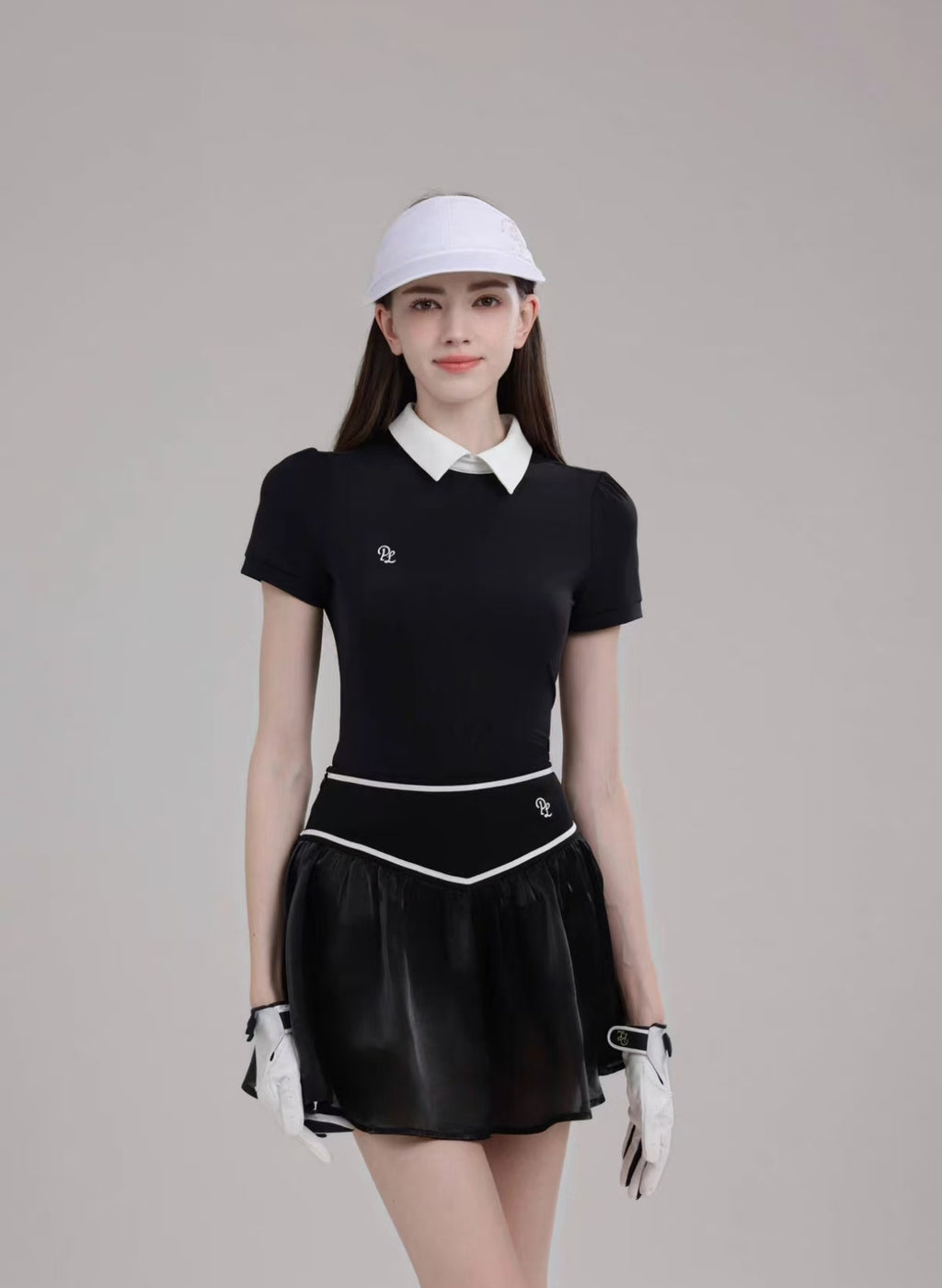 Women’s Breathable Quick-Dry Golf Tennis Shirt Skirt Set