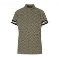 Summer Ice Silk Cooling Breathable Graphic Slim Golf Shirt in Green - product view