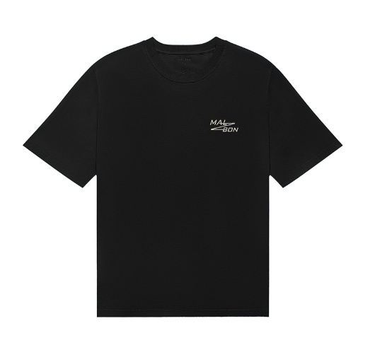 Malbon Bermuda Utility Men's Graphic Golf T-Shirt Black front view
