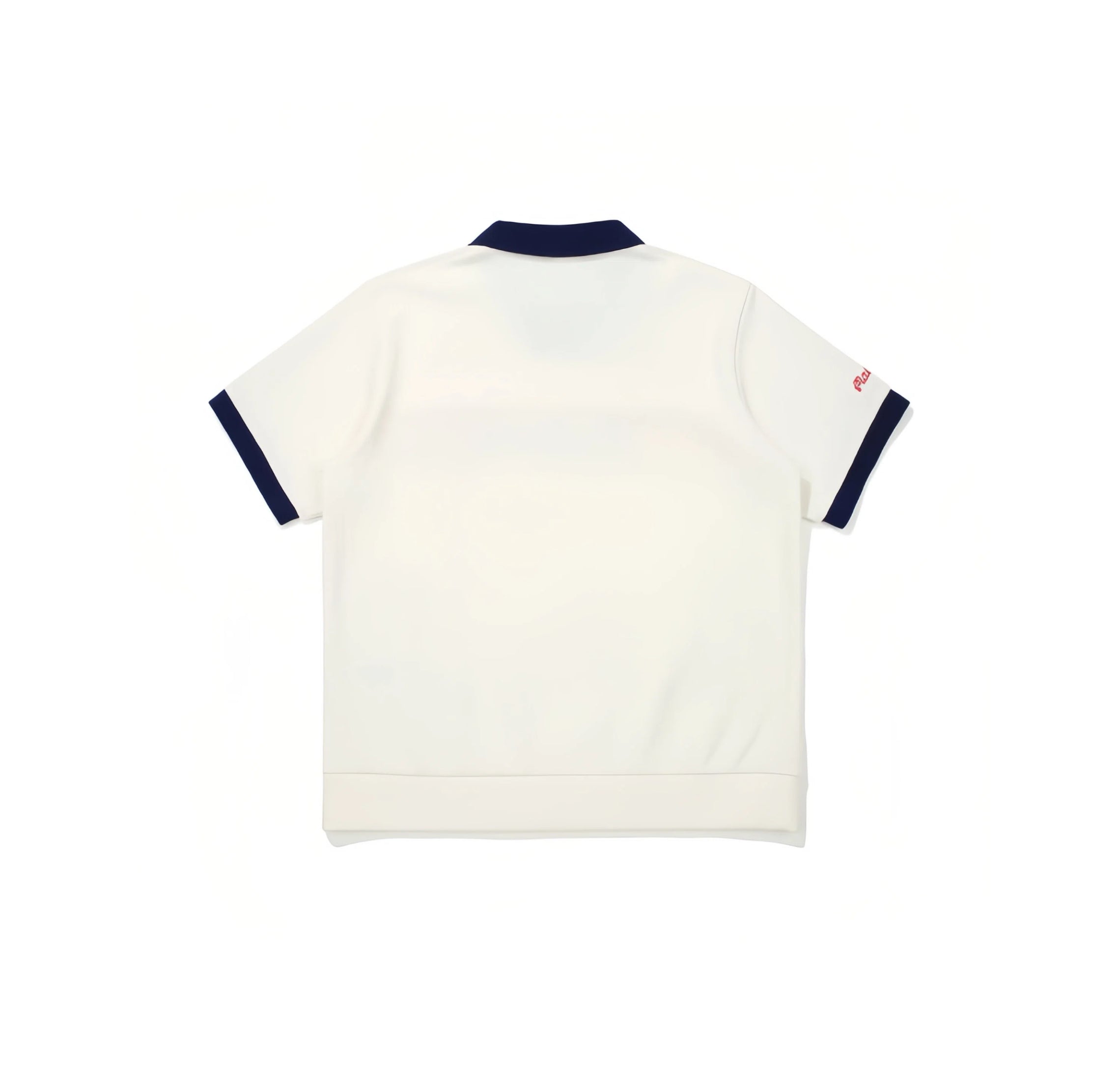 Malbon men polo shirt white side profile