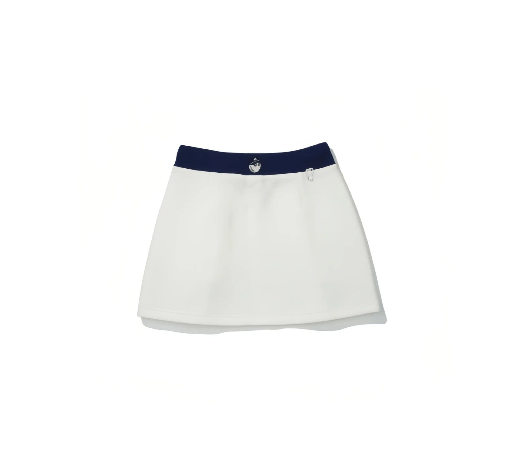 Malbon women golf skort side profile showing A-line silhouette
