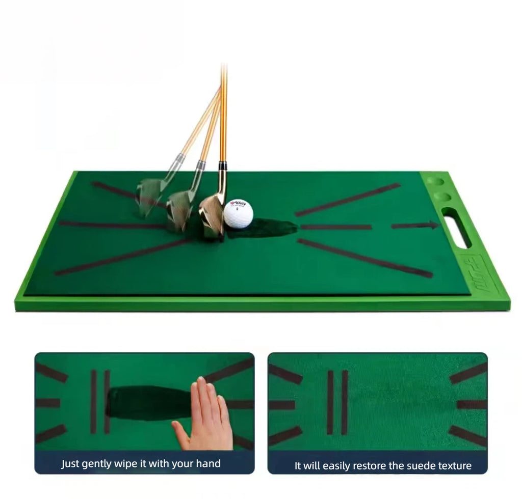 PGM DJD033 chipping mat top view of directional velvet surface