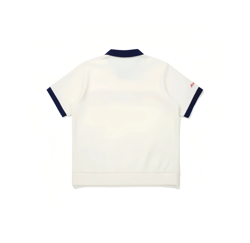 Malbon Men Golf Polo Shirt Breathable Casual Sport Tee White back view