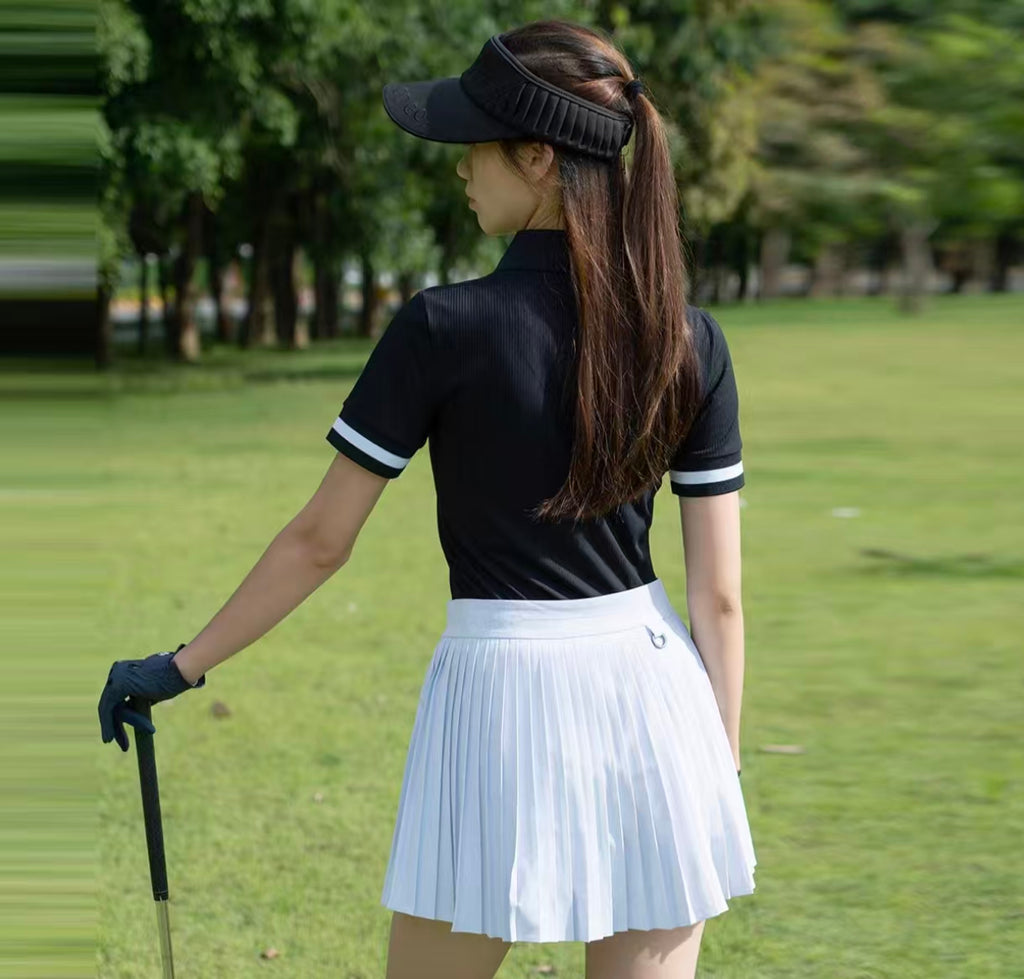 Women’s Quick-Dry Stretch Golf Tennis Pleated Skirt Set