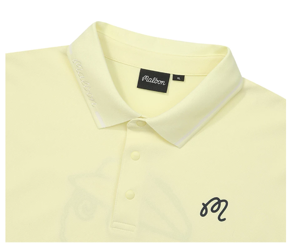 Malbon black golf polo chest logo detail