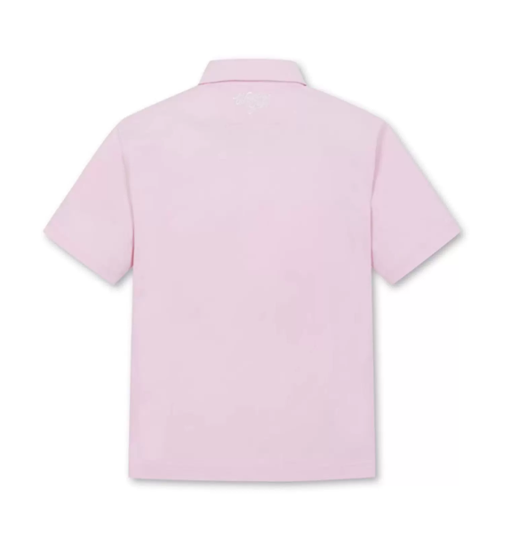 WAAC Illusion Pink women’s golf polo back view