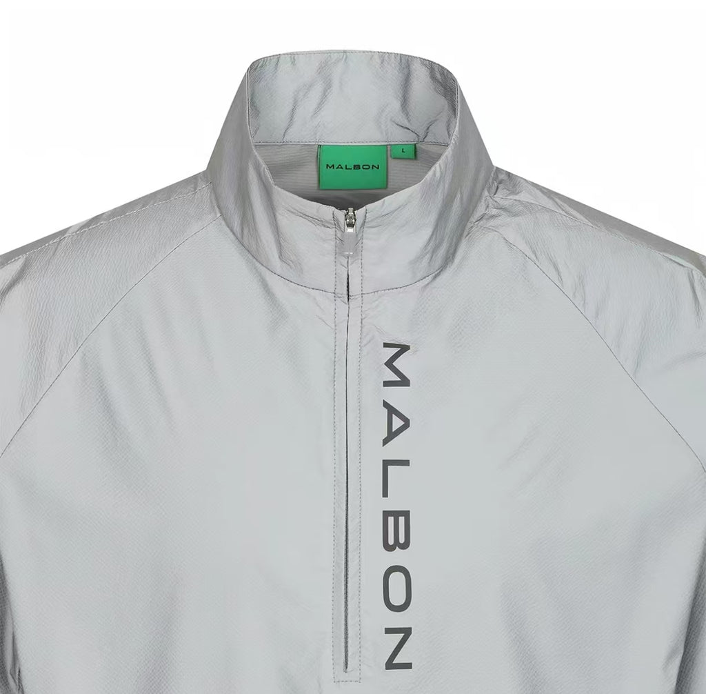 Malbon Golf Men’s Short Sleeve Half-Zip Windproof Jacket