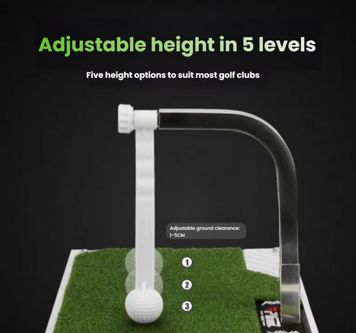 PGM 360° Rotating Golf Swing Trainer Mat