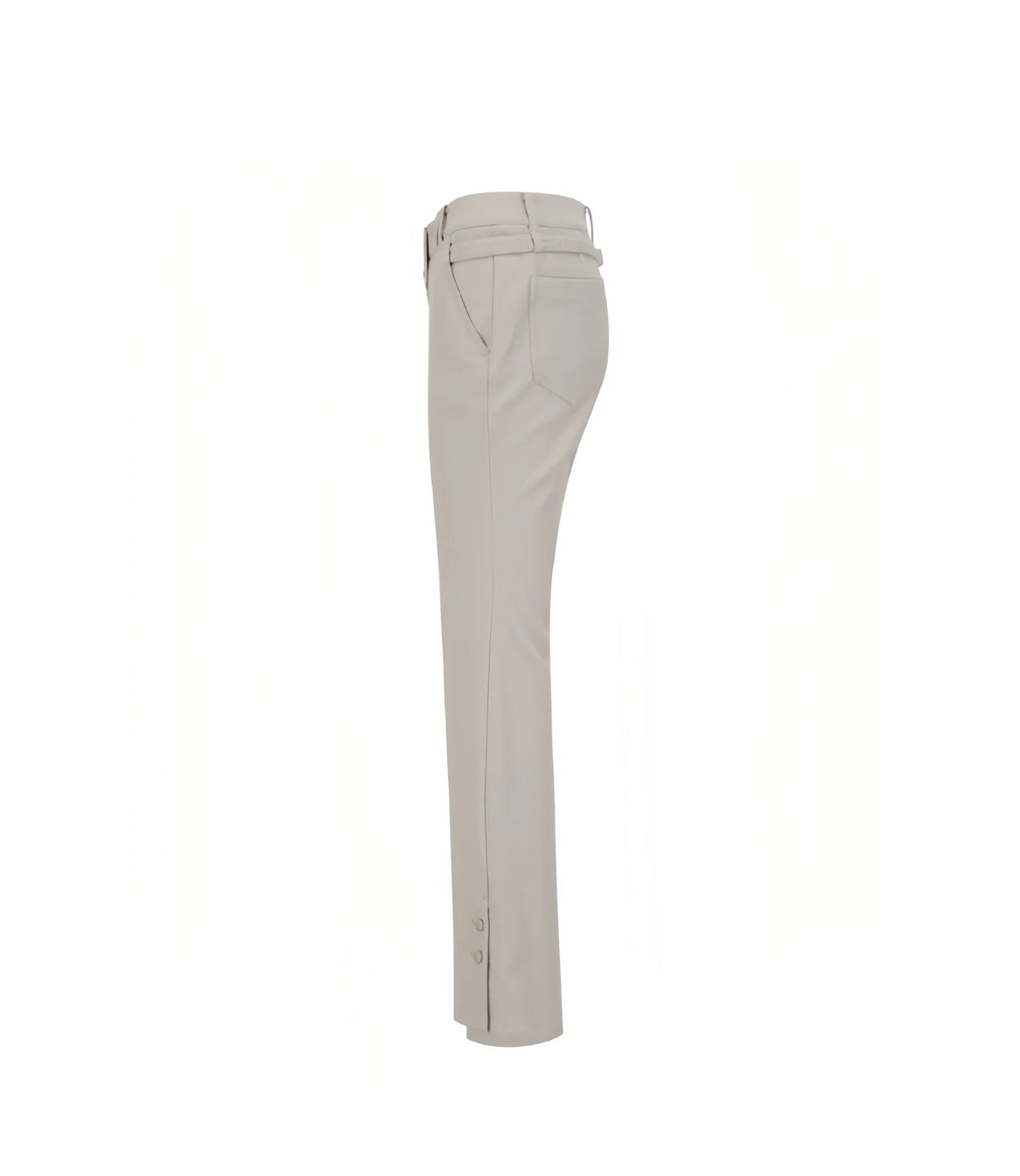 St Andrews Women's Slim-Fit Flare Golf Pants in white — alternate colourway