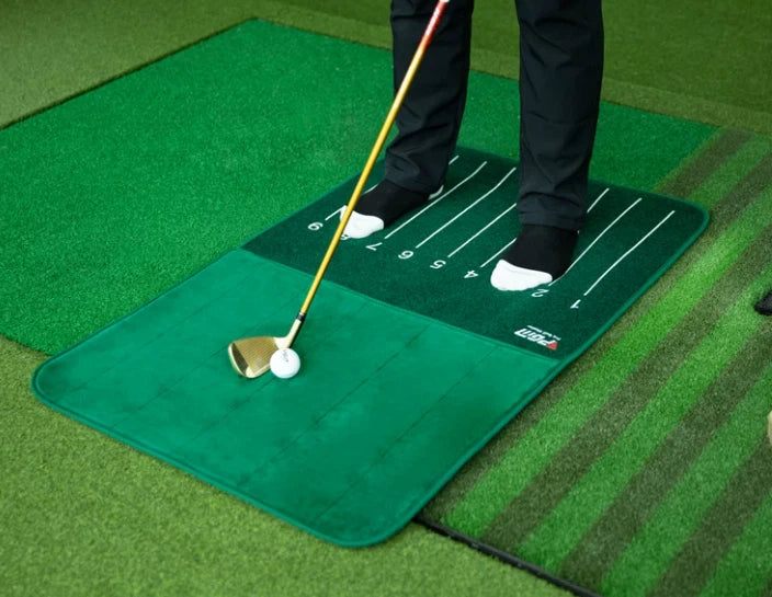 PGM swing impact mat showing out-to-in slice swing plane diagnosis