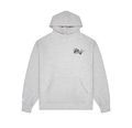 Malbon Unisex Dragon Graphic Heavyweight Golf Hoodie Grey front view