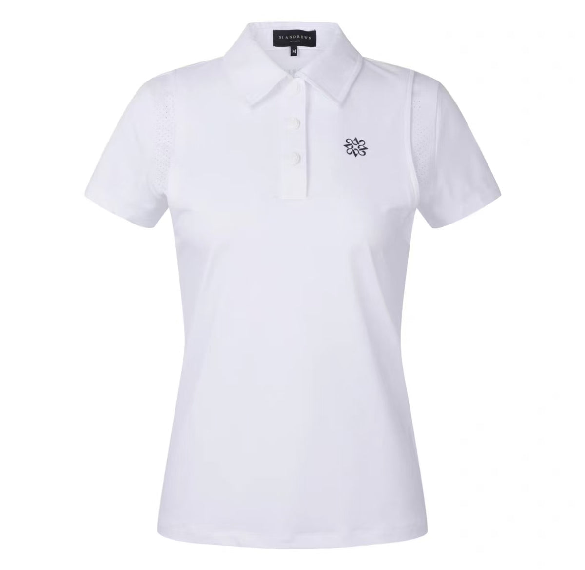 Women’s Summer Breathable Quick-Dry Versatile Golf Shirt in White - product view