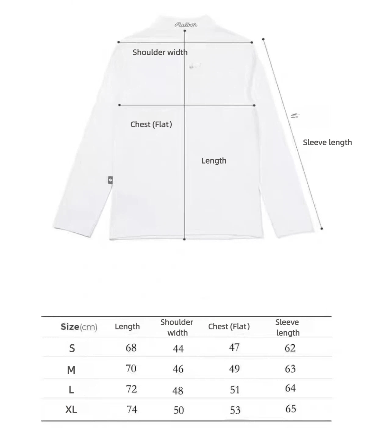 Malbon men's long sleeve half-zip golf sweatshirt in Black - image 7