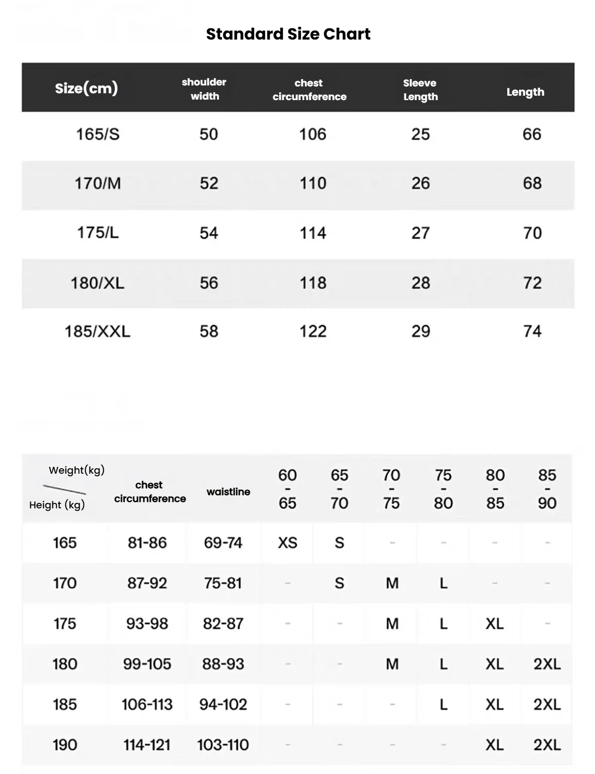 Devereux men’s Red golf windshirt size chart