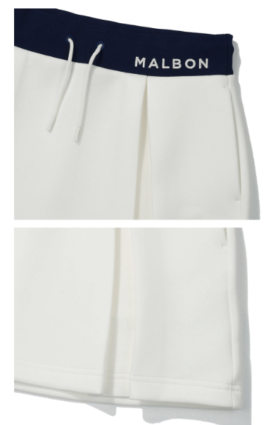 Malbon women golf skort fabric and stretch detail