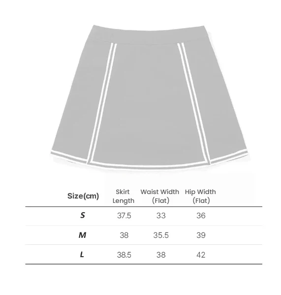 Malbon Women Golf Skirt Outdoor Sport Skort Navy Blue size chart