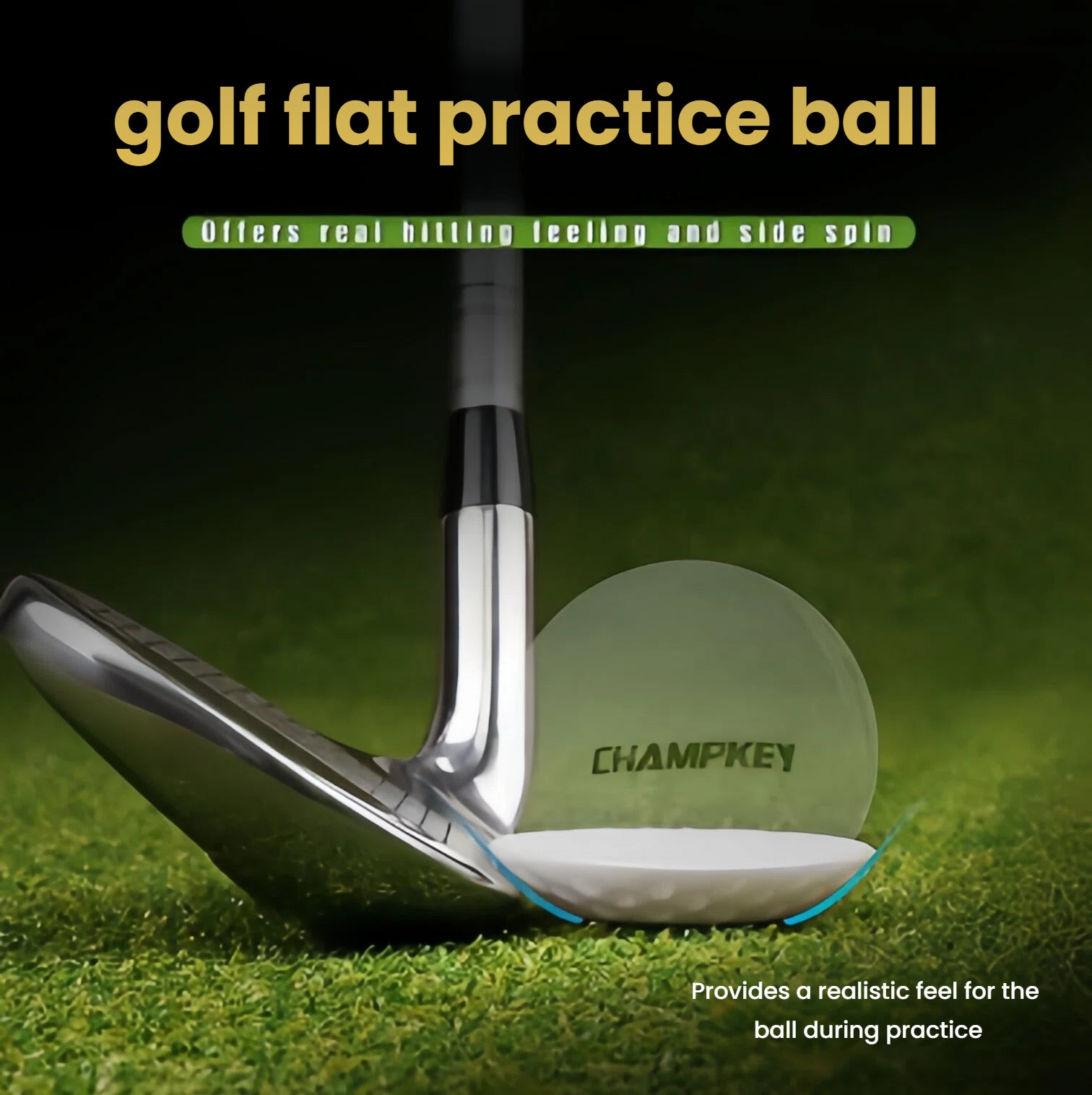 Silent practice balls being used indoors for safe limited-flight swing training