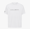 Malbon men's white cooling performance T-shirt front view