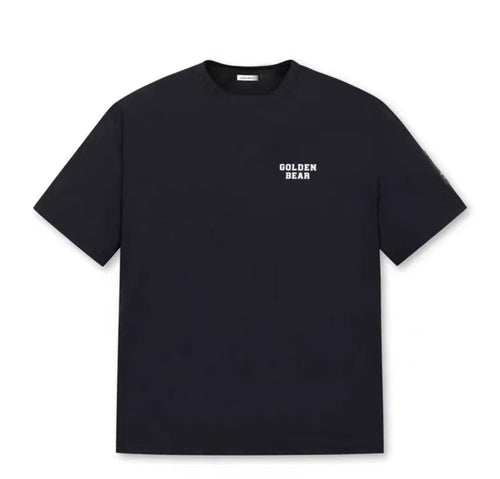 Golden Bear Black graphic golf T-shirt front view