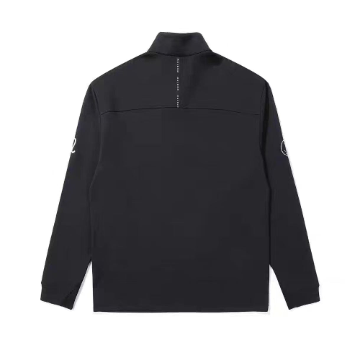 Malbon men's long sleeve half-zip golf sweatshirt in Black - image 2