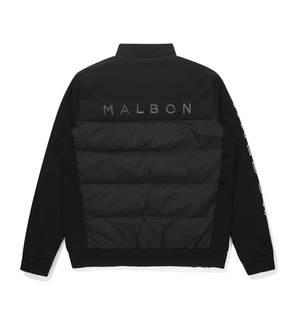 Malbon Golf Men’s Windproof Knit Hybrid Down Jacket