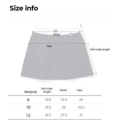 Malbon Women's Golf Skort - Autumn Winter Sport Skirt White size chart