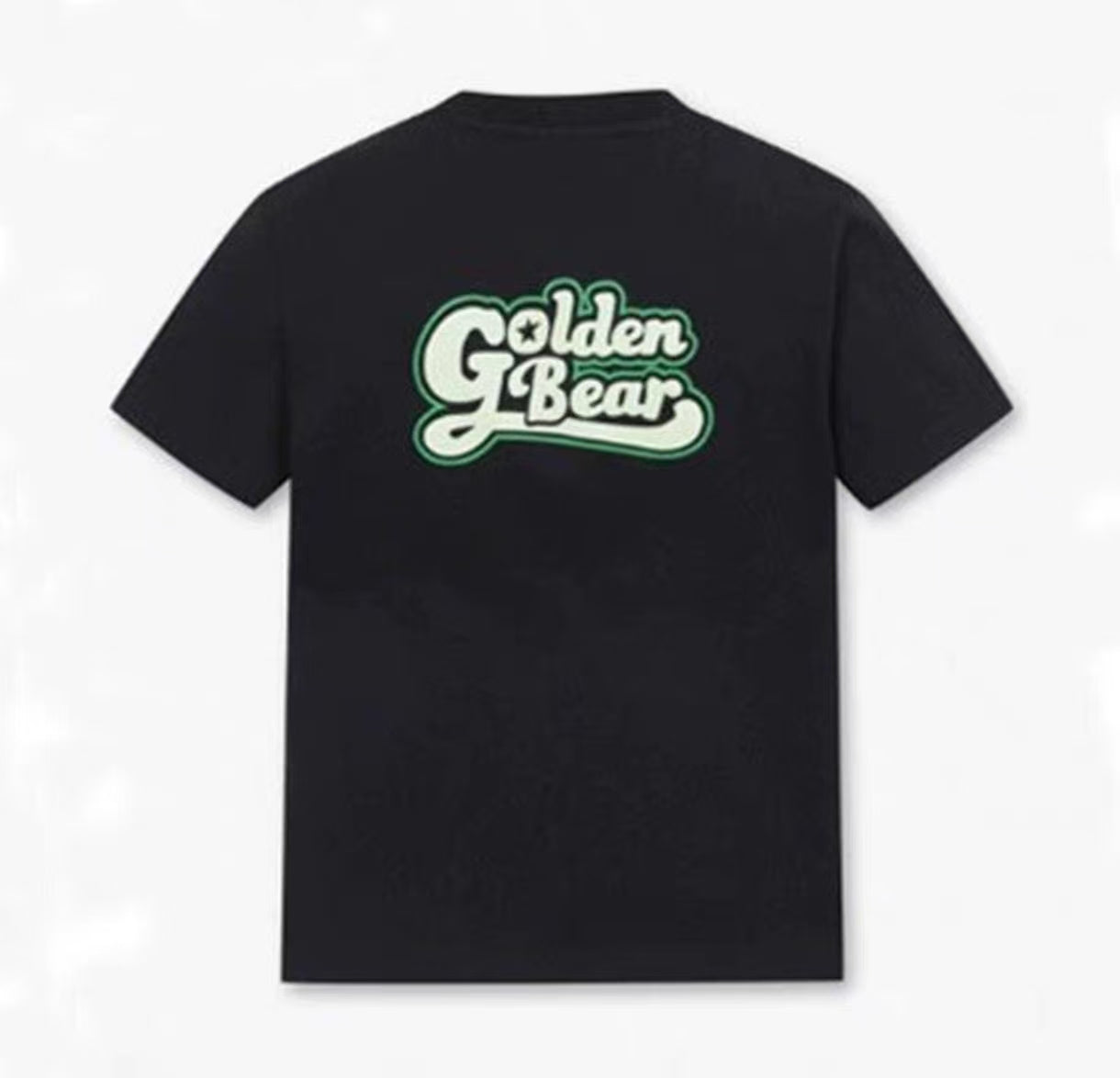 Golden Bear Embroidered Letter Print Golf Crew Neck T-Shirt