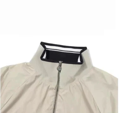 Malbon unisex half-zip golf windbreaker jacket in Khaki - image 5