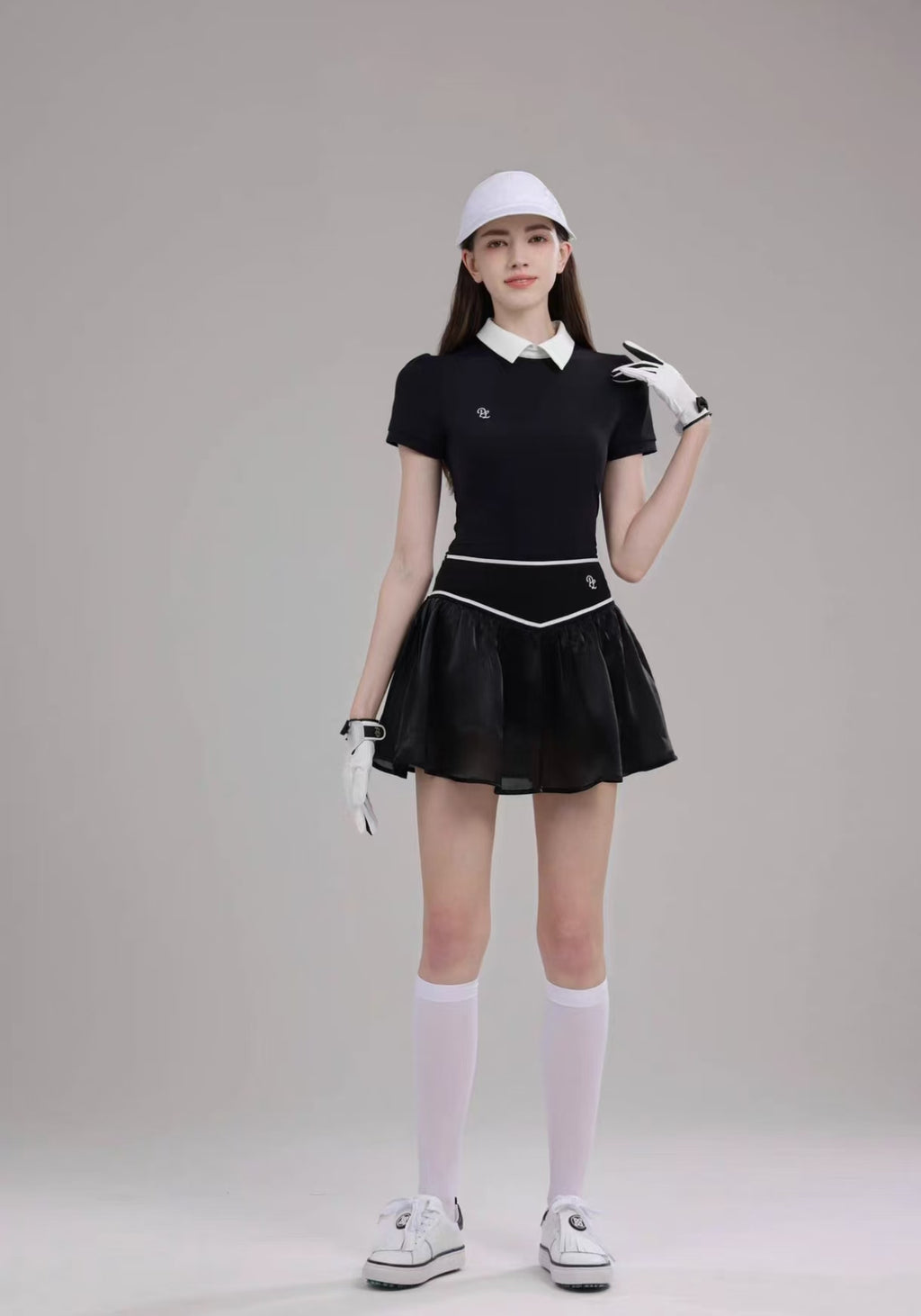 Women’s Breathable Quick-Dry Golf Tennis Shirt Skirt Set