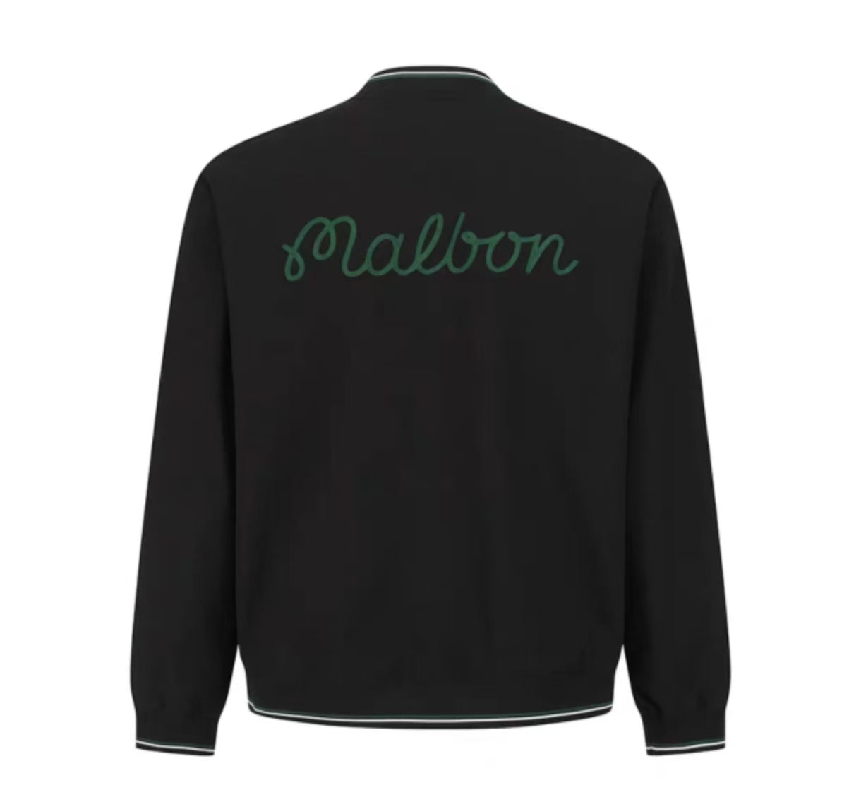 Malbon men Black colour-block golf jacket back view