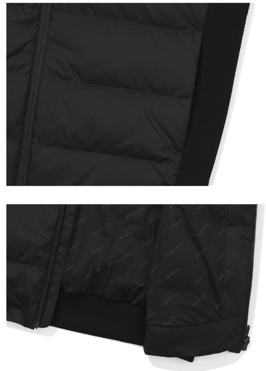 Malbon Golf Men’s Windproof Knit Hybrid Down Jacket