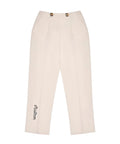 Malbon Golf Men's Solid Straight Leg Pants Beige straight leg golf pants front view