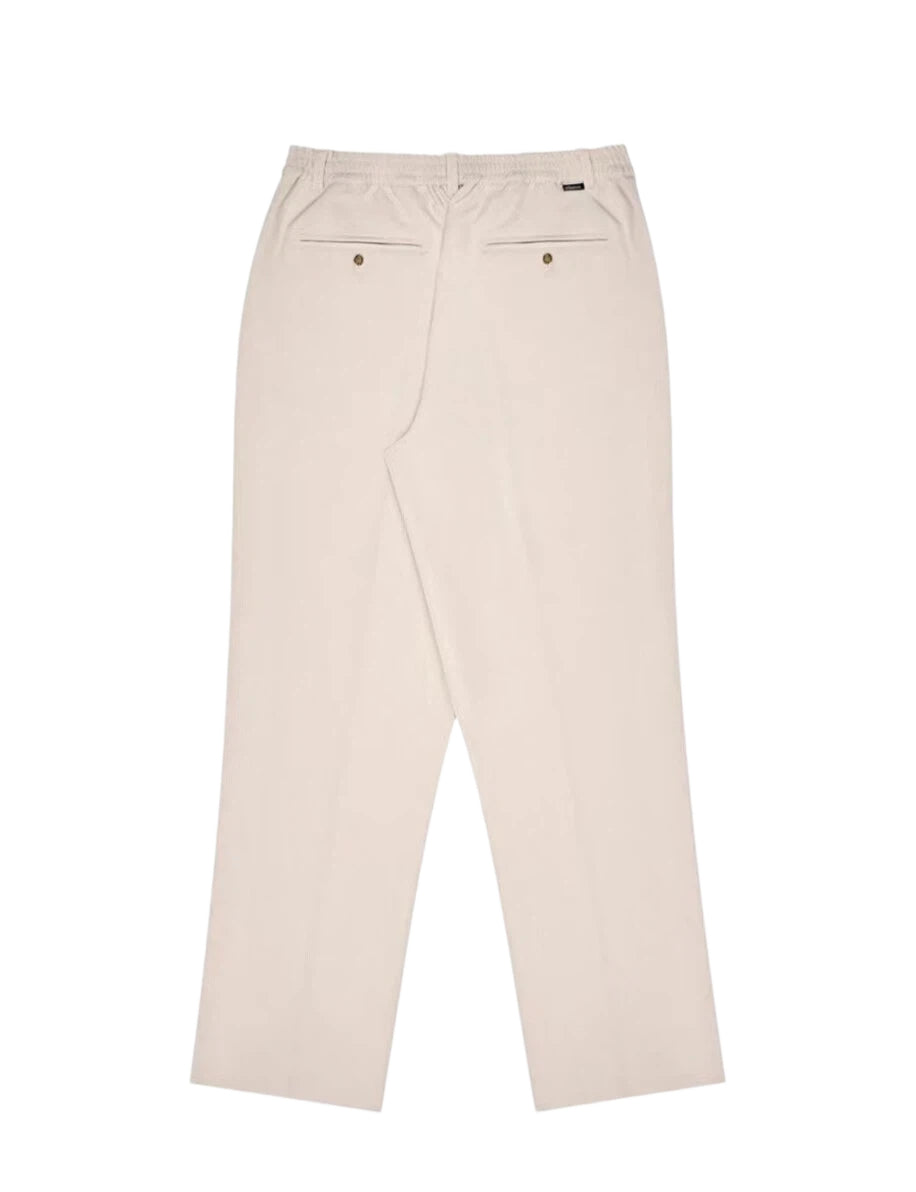 Malbon Golf Men's Solid Straight Leg Pants Beige straight leg golf pants front view