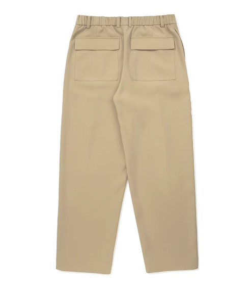 Malbon Studio Seoul Pintuck Straight Pant Beige golf pants front view