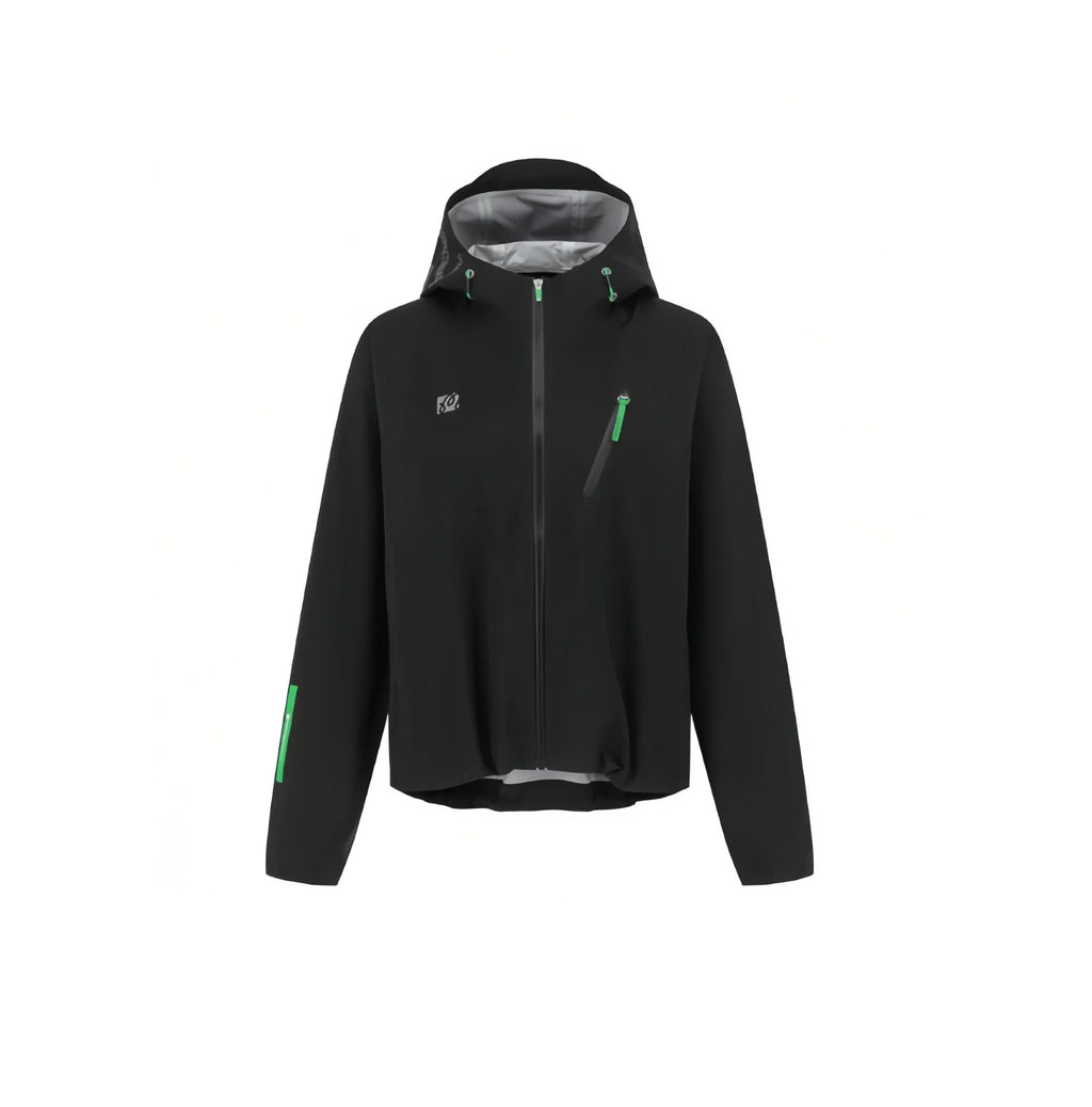 Malbon Studio Seoul 3-Layer Tech Women's Jacket Black golf jacket front view