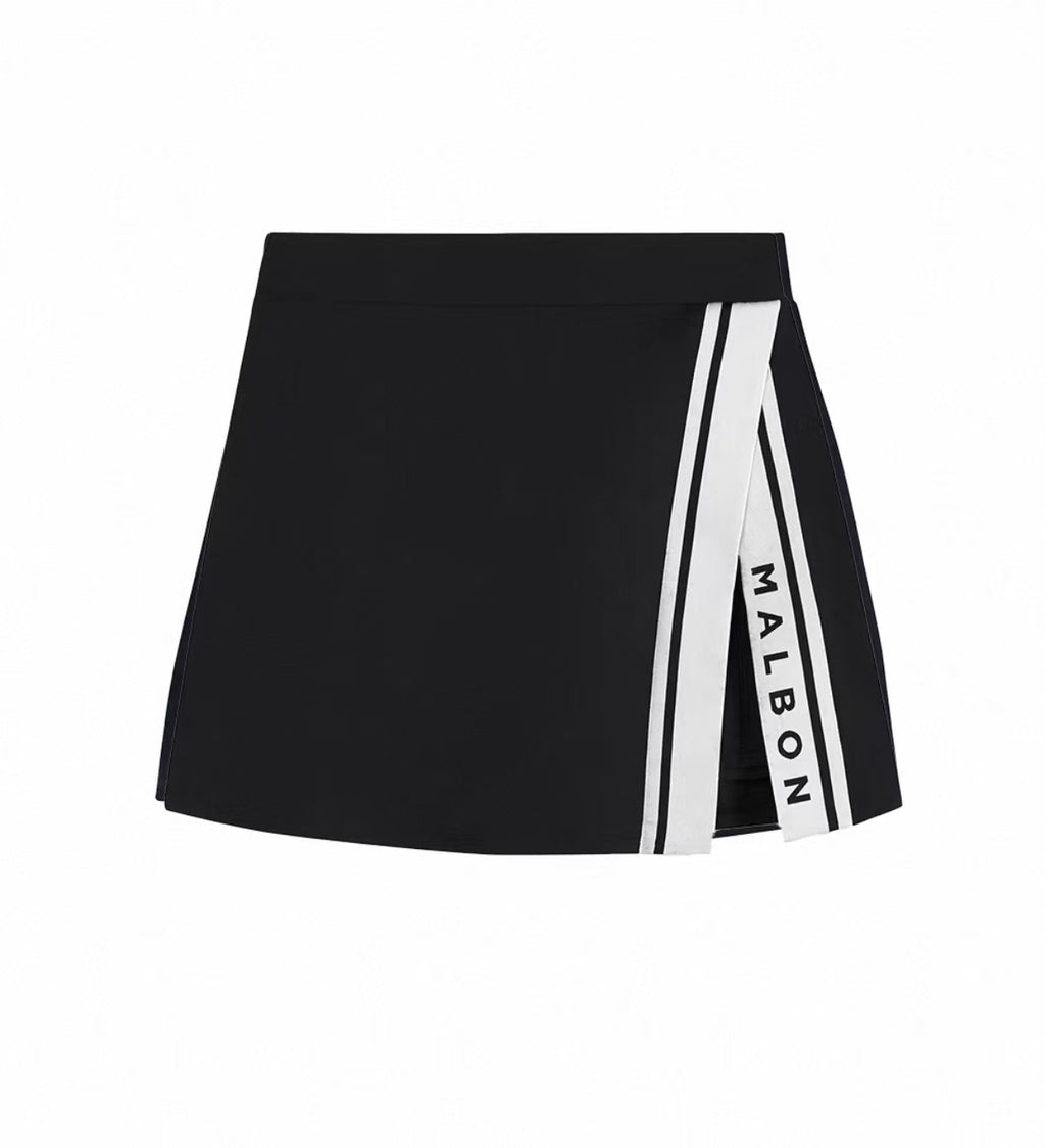 Malbon Baseline Skirt Navy Blue golf skirt front view