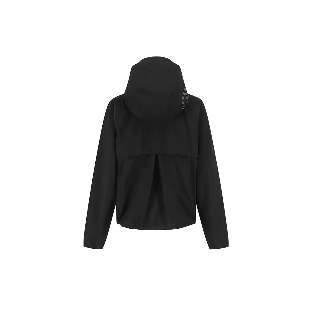 Malbon Studio Seoul 3-Layer Tech Women's Jacket Black golf jacket front view