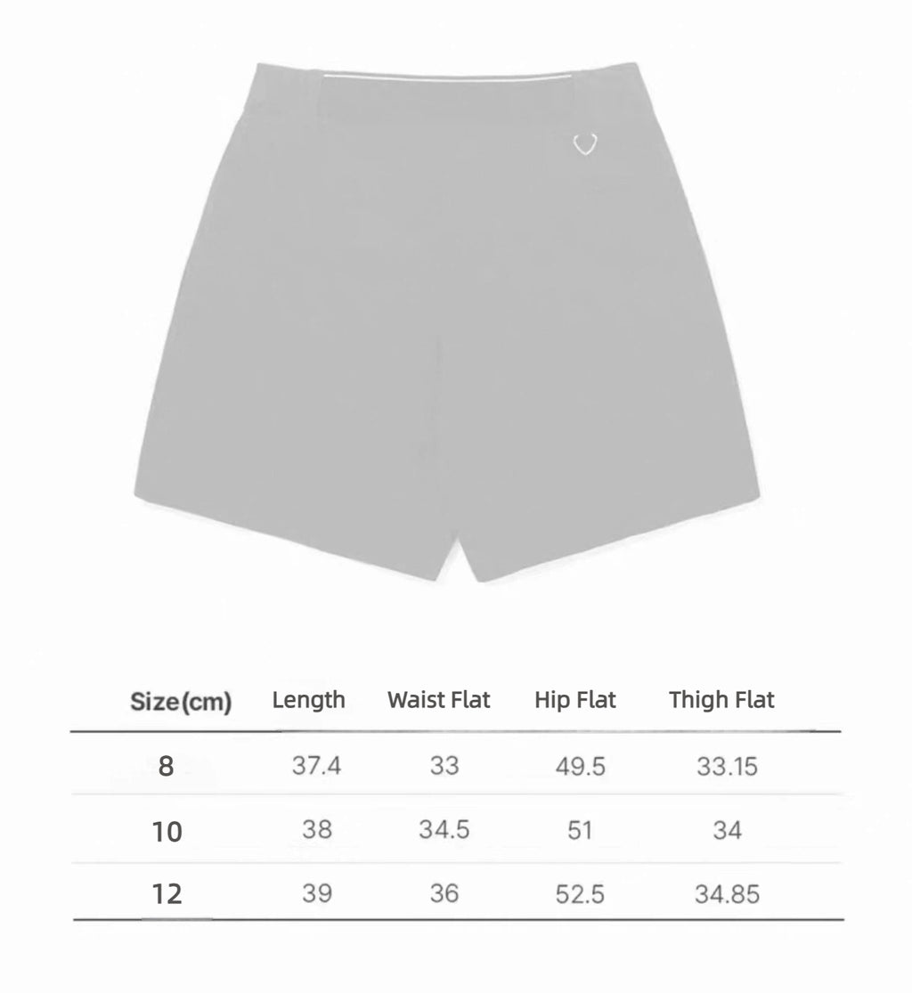 Malbon Women's Lightweight Quick-Dry Shorts Black size chart